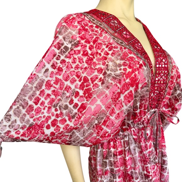 Nation AK Outfitters Women’s Boho Maxi Draw Waist Dress - Picture 6 of 10